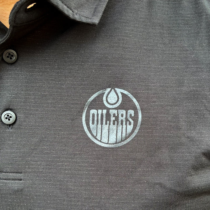 Edmonton Oilers lululemon Black Evolution Polo