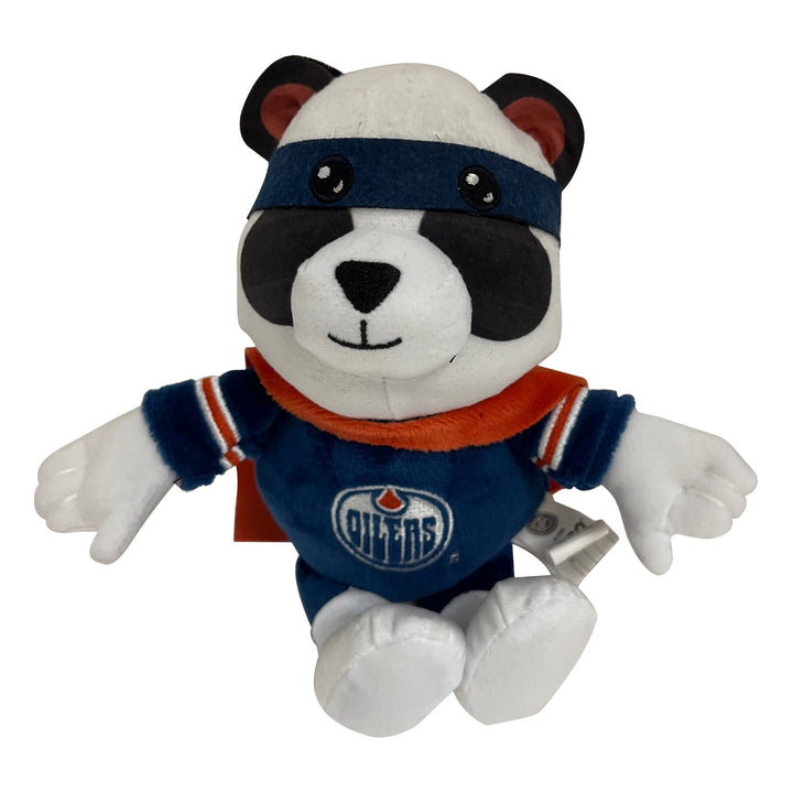 Edmonton Oilers Super Hero Panda Bear Plushie Toy