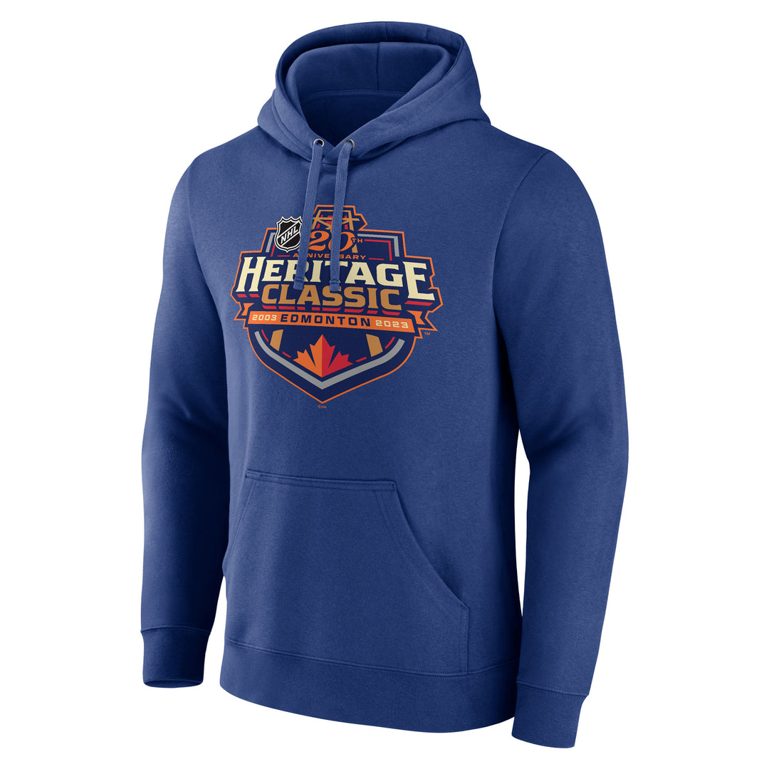 Edmonton Oilers Fanatics 2023 Heritage Classic Blue Event Hoodie