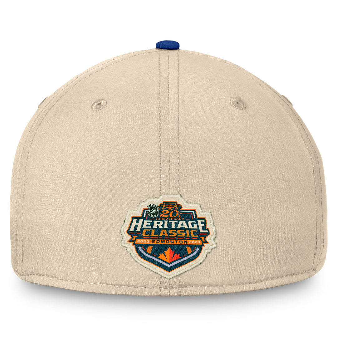 Edmonton Oilers Fanatics 2023 Heritage Classic Team Flex Fit Hat