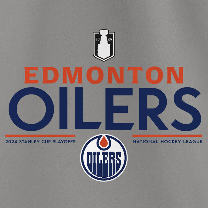 Edmonton Oilers 2024 Stanley Cup Playoffs Fanatics Authentic Pro Participant Grey Hoodie