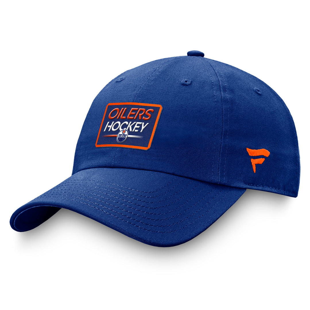 Edmonton Oilers Fanatics Blue & Orange Authentic Pro Prime Adjustable Hat