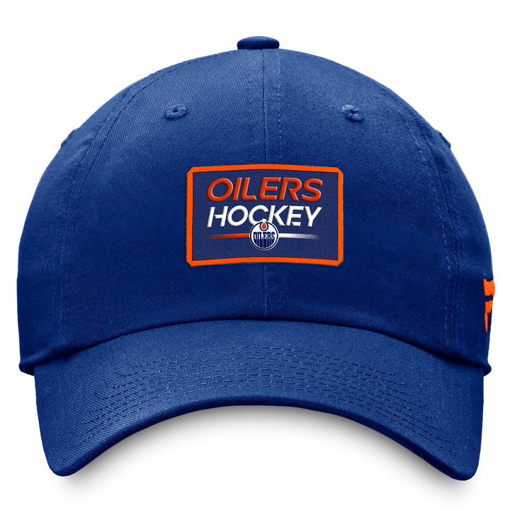 Edmonton Oilers Women's Fanatics Blue Authentic Pro Adjustable Hat