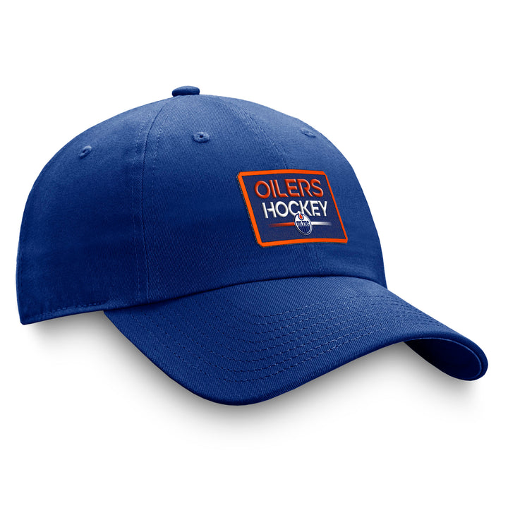 Edmonton Oilers Women's Fanatics Blue Authentic Pro Adjustable Hat