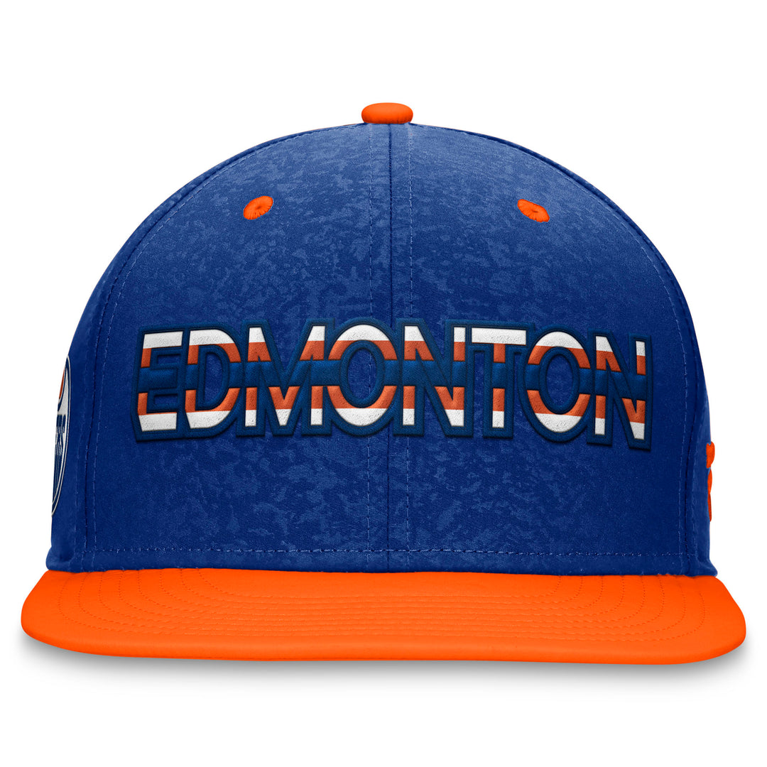 Edmonton Oilers Fanatics Blue Authentic Pro Rink Flatbrim Snapback Hat