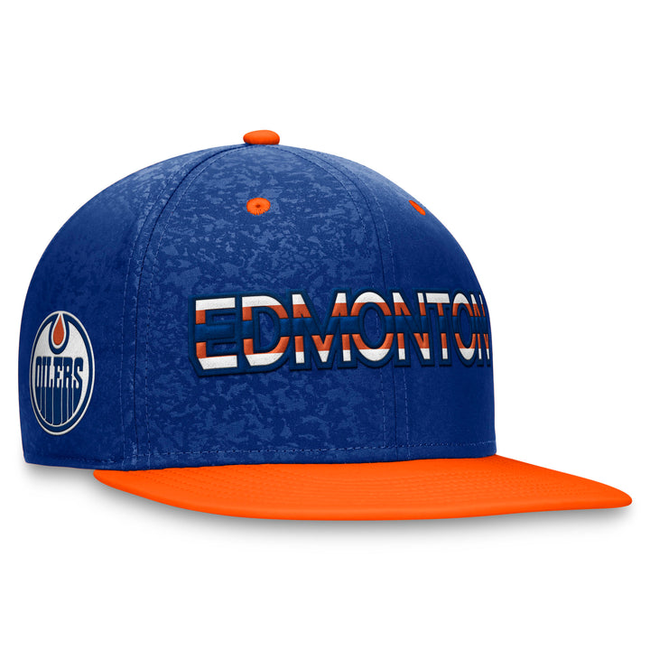 Edmonton Oilers Fanatics Blue Authentic Pro Rink Flatbrim Snapback Hat