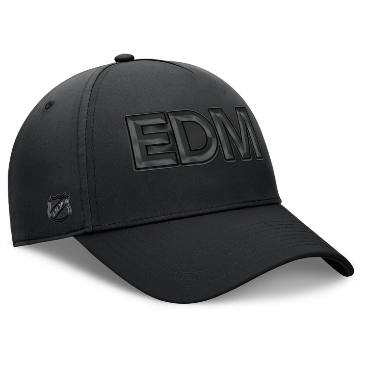 Edmonton Oilers Fanatics Black 2025-26 Authentic Pro Road 4 Flex Hat