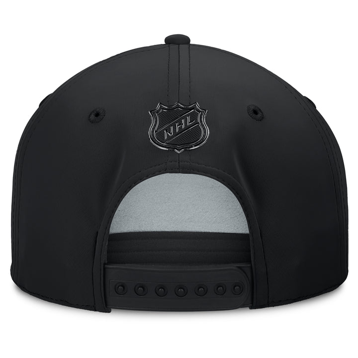 Edmonton Oilers Fanatics Black 2025-26 Authentic Pro Road 6 Horizon Snapback Hat