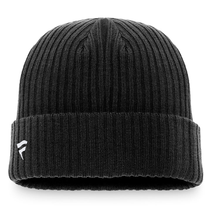 NHL Fanatics Black Shield Cuffed Toque/Beanie
