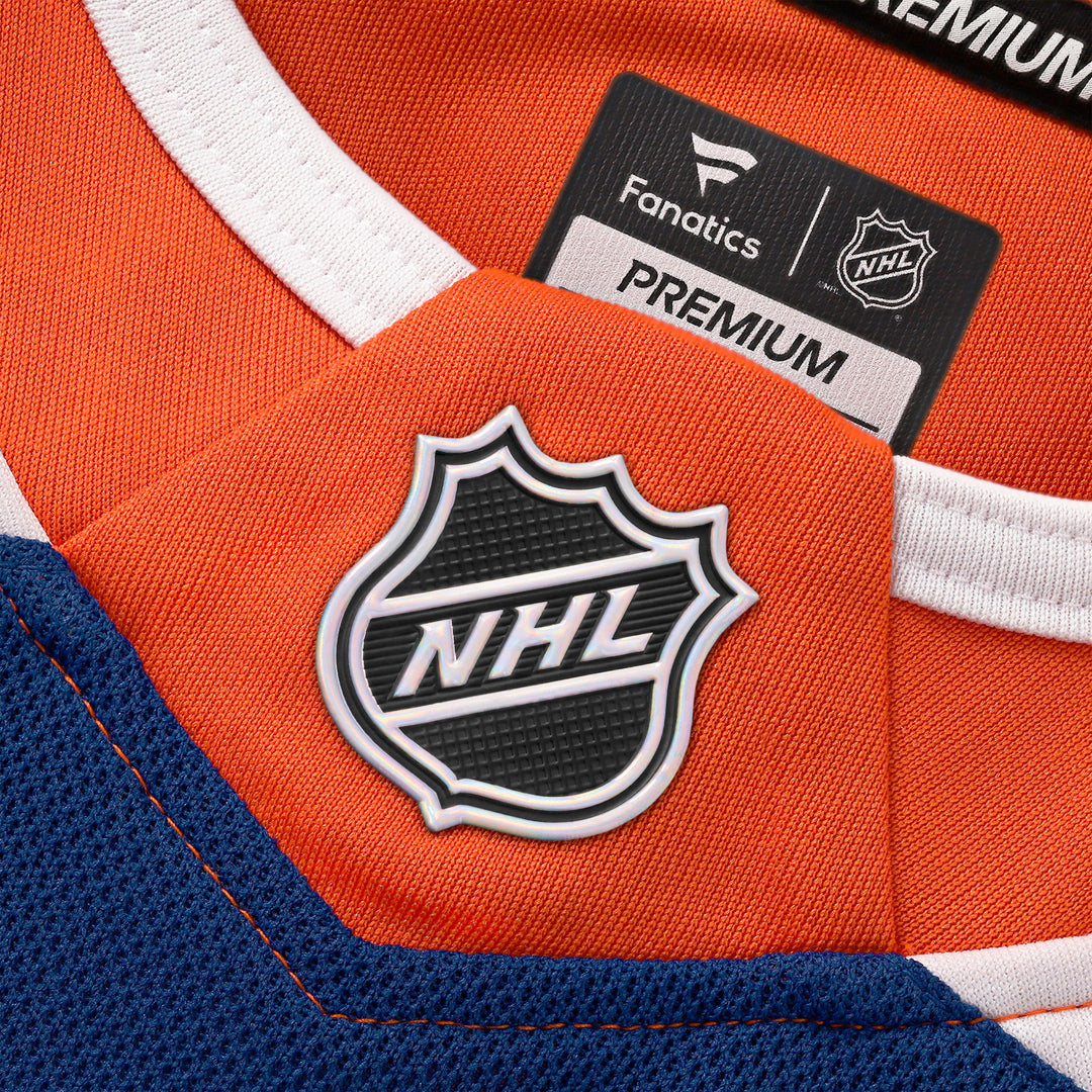 Edmonton Oilers Fanatics Blank Premium Royal Blue Home Jersey