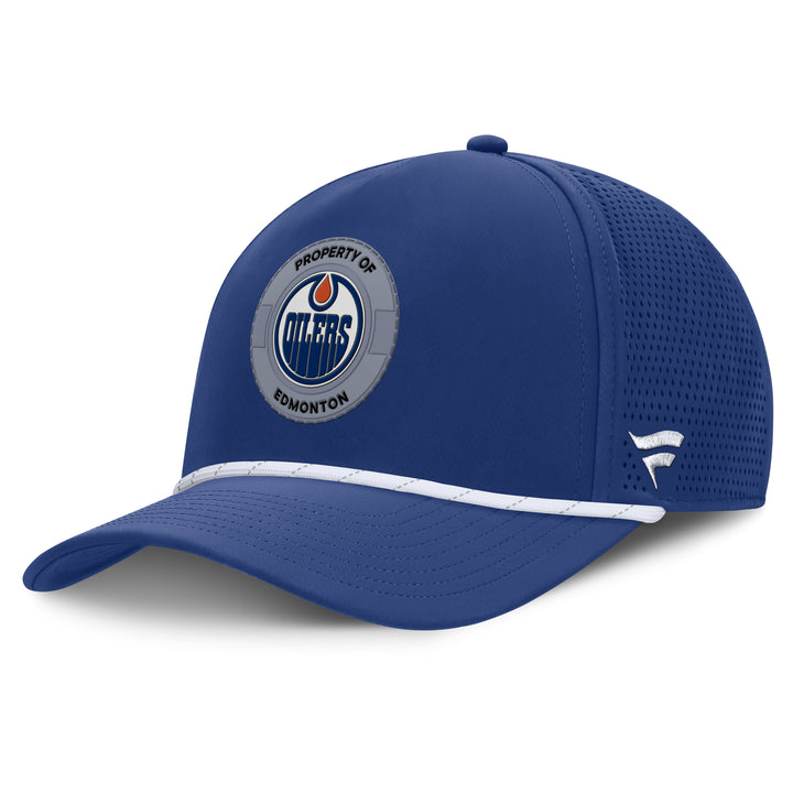 Edmonton Oilers Fanatics Blue 2025-26 Authentic Pro Rink 1 A-Frame Meshback Snapback Hat