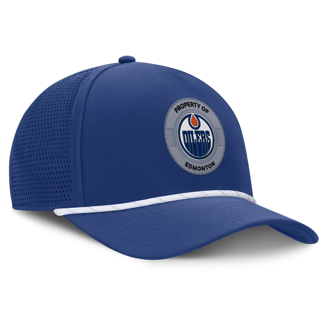 Edmonton Oilers Fanatics Blue 2025-26 Authentic Pro Rink 1 A-Frame Meshback Snapback Hat