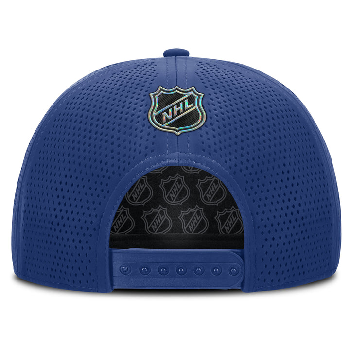 Edmonton Oilers Fanatics Blue 2025-26 Authentic Pro Rink 1 A-Frame Meshback Snapback Hat