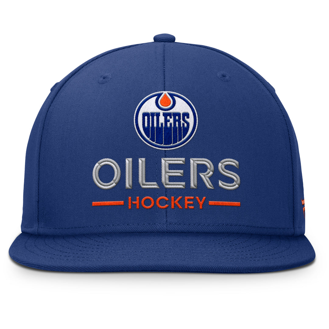 Edmonton Oilers Fanatics Blue 2025-26 Authentic Pro Rink 3 Snapback Hat