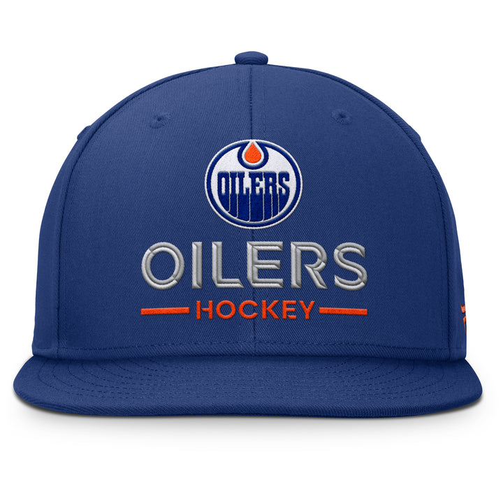 Edmonton Oilers Fanatics Blue 2025-26 Authentic Pro Rink 3 Snapback Hat