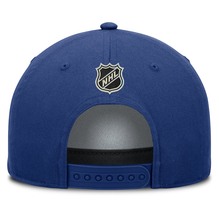 Edmonton Oilers Fanatics Blue 2025-26 Authentic Pro Rink 6 A-Frame Snapback Hat