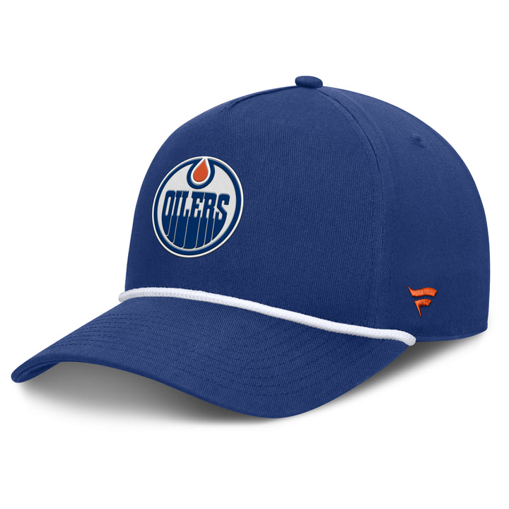 Edmonton Oilers Fanatics Blue 2025-26 Authentic Pro Rink 6 A-Frame Snapback Hat