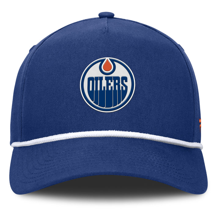 Edmonton Oilers Fanatics Blue 2025-26 Authentic Pro Rink 6 A-Frame Snapback Hat