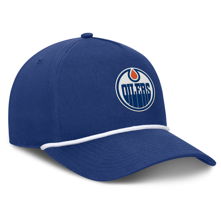 Edmonton Oilers Fanatics Blue 2025-26 Authentic Pro Rink 6 A-Frame Snapback Hat