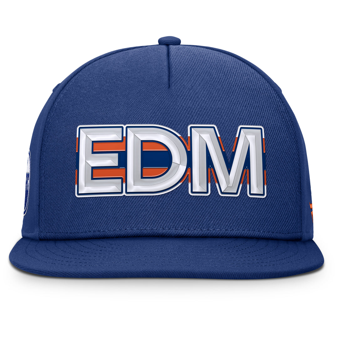 Edmonton Oilers Fanatics Blue 2025-26 Authentic Pro Rink 8 Snapback Hat