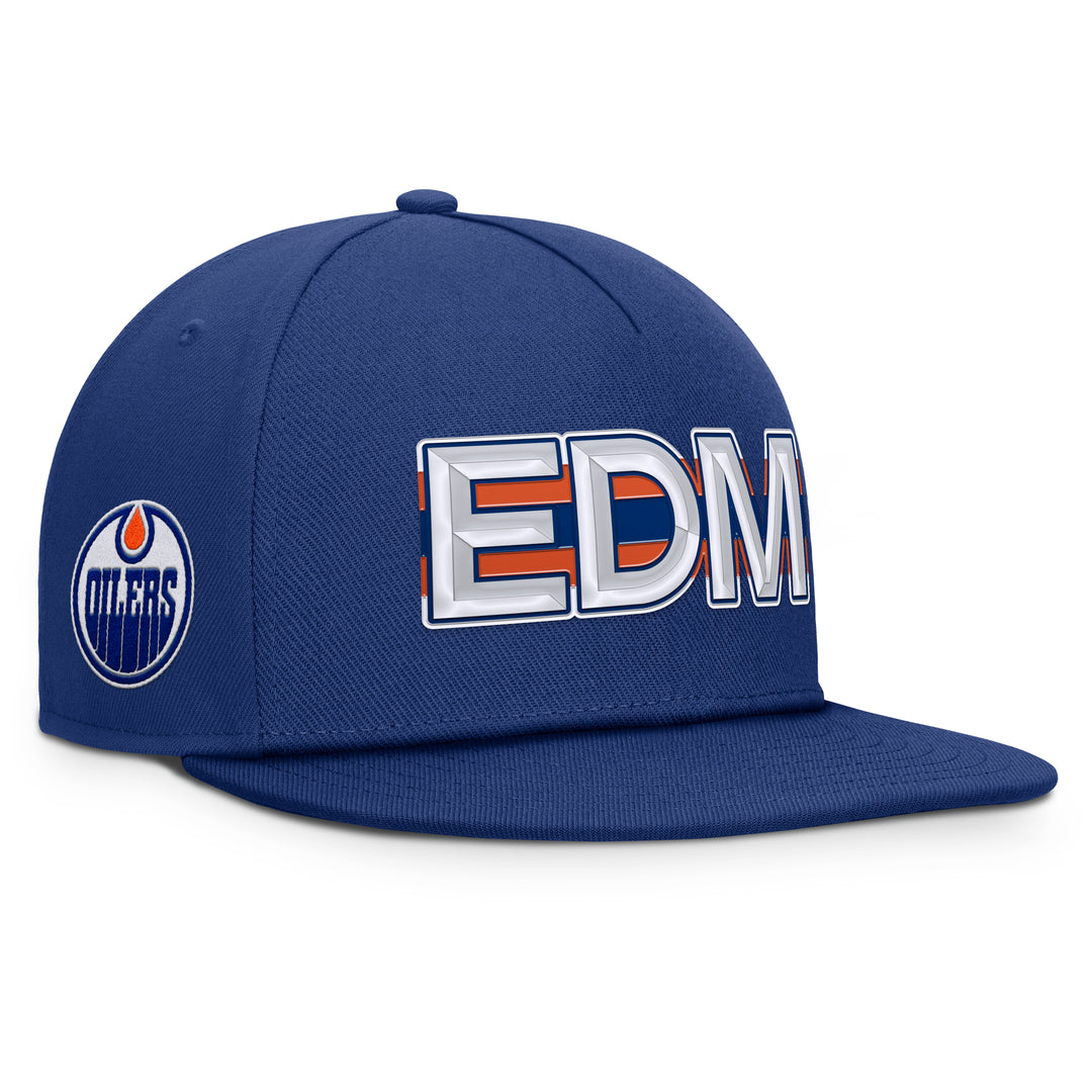 Edmonton Oilers Fanatics Blue 2025-26 Authentic Pro Rink 8 Snapback Hat
