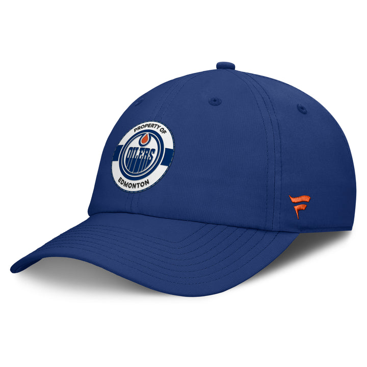 Edmonton Oilers Fanatics Blue 2025-26 Rink Training 4 Unstructured Authentic Pro Adjustable Hat