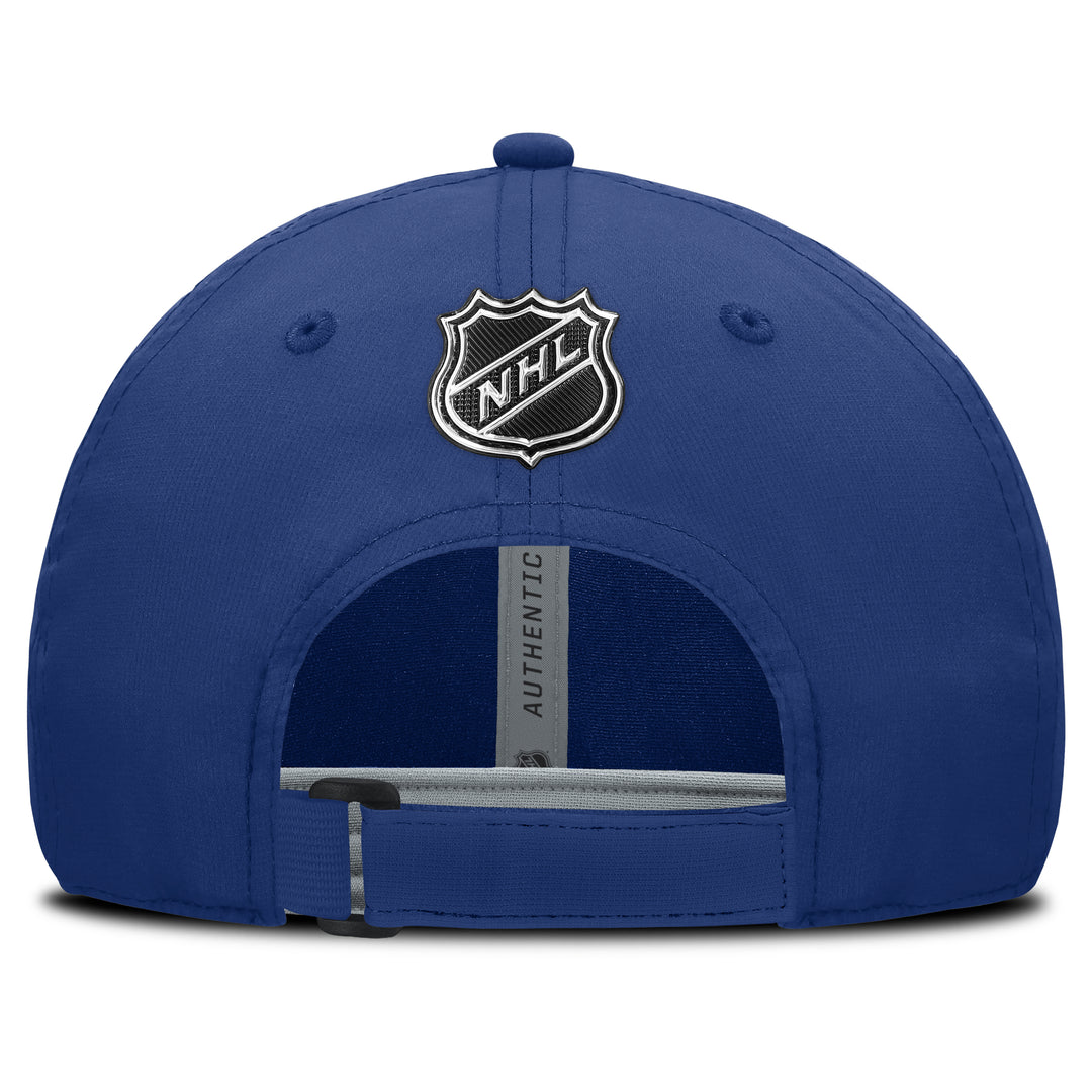 Edmonton Oilers Fanatics Blue 2025-26 Rink Training 4 Unstructured Authentic Pro Adjustable Hat