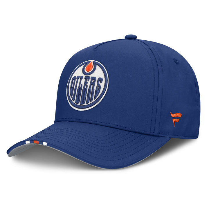 Edmonton Oilers Fanatics Blue 2025 NHL Draft Pro Podium On Stage Snapback Hat