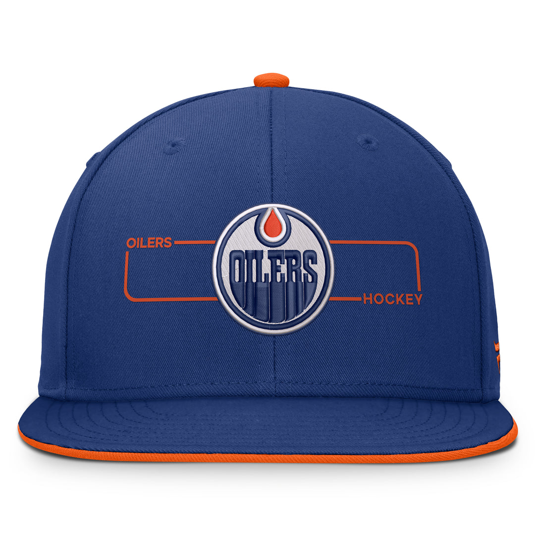 Edmonton Oilers Fanatics Blue 2026-27 Authentic Pro Rink Snapback Hat