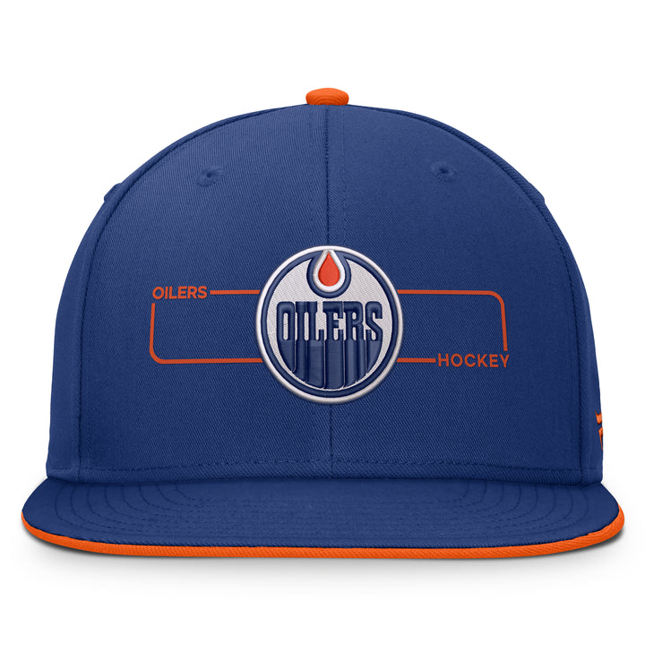 Edmonton Oilers Fanatics Blue 2026-27 Authentic Pro Rink Snapback Hat