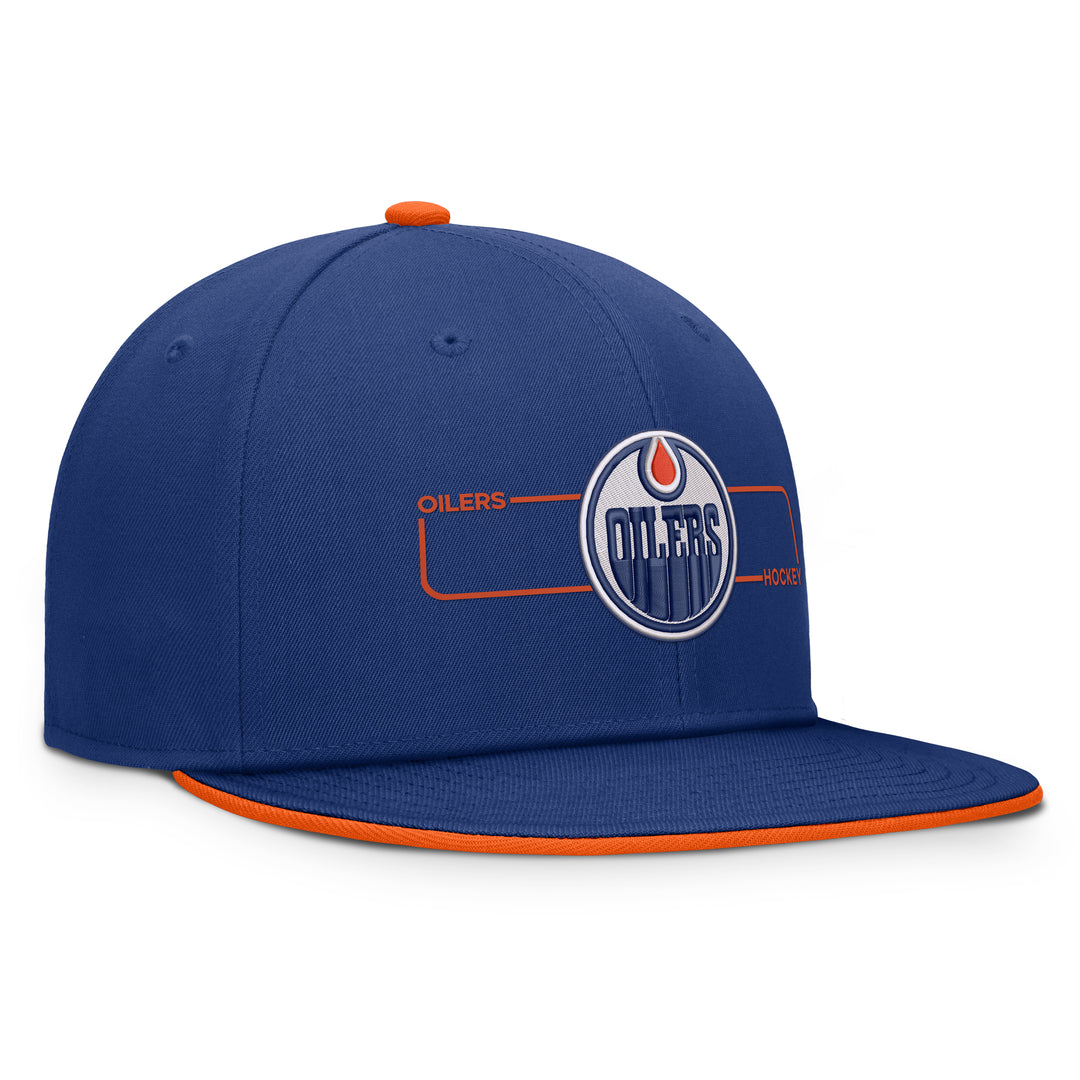 Edmonton Oilers Fanatics Blue 2026-27 Authentic Pro Rink Snapback Hat