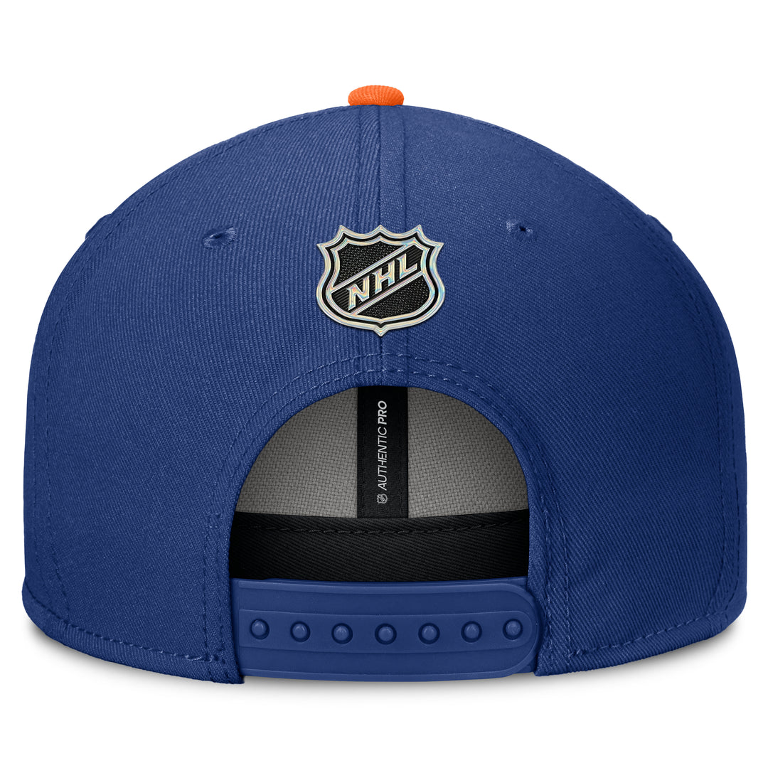 Edmonton Oilers Fanatics Blue 2026-27 Authentic Pro Rink Snapback Hat