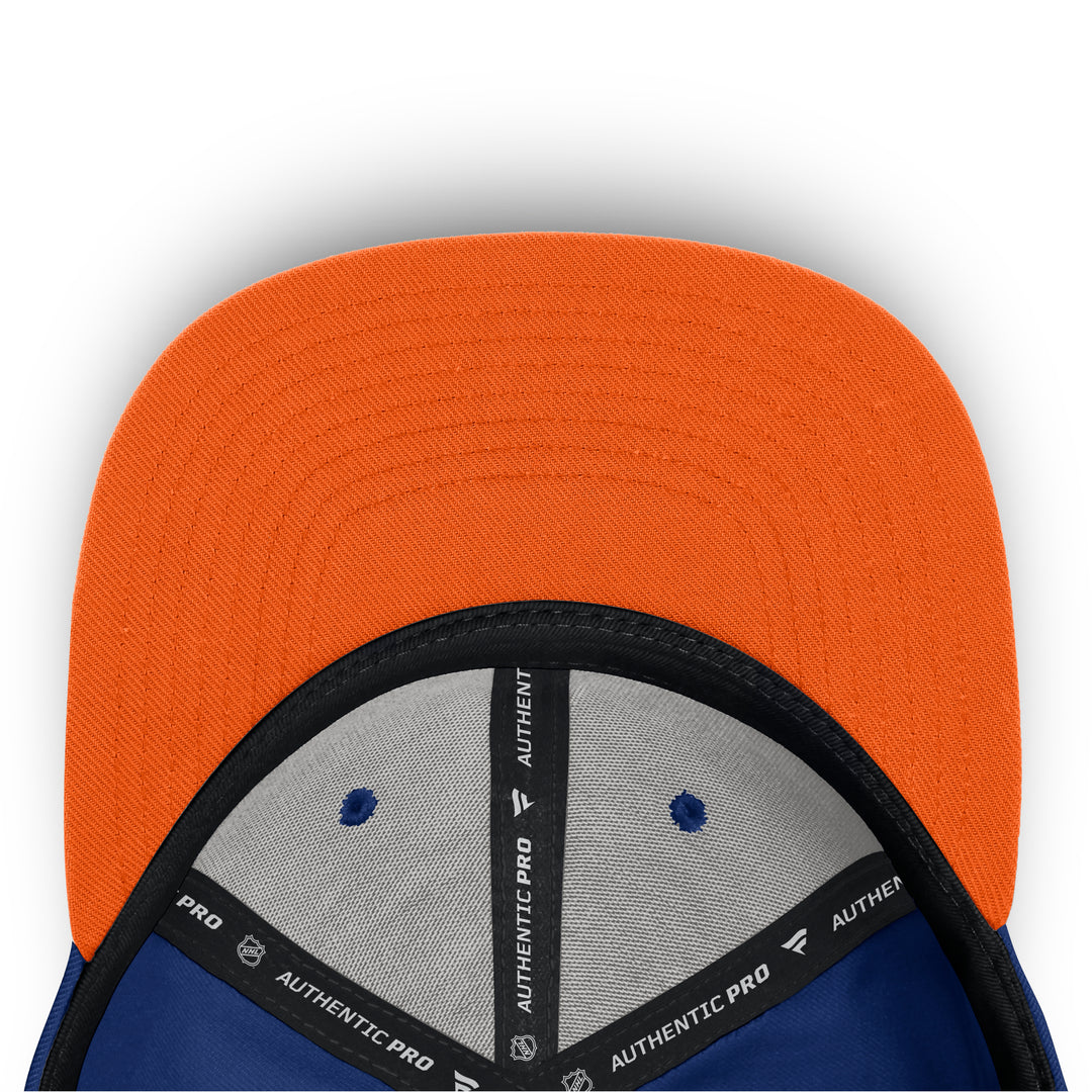 Edmonton Oilers Fanatics Blue 2026-27 Authentic Pro Rink Snapback Hat