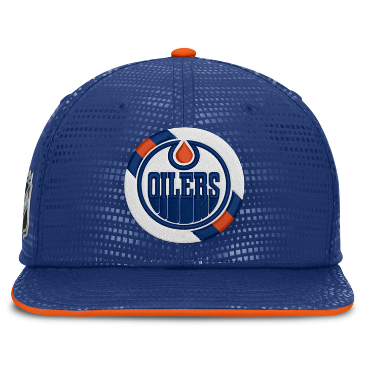 Edmonton Oilers Fanatics Blue 2026-27 Authentic Pro Rink Square Visor Snapback Hat