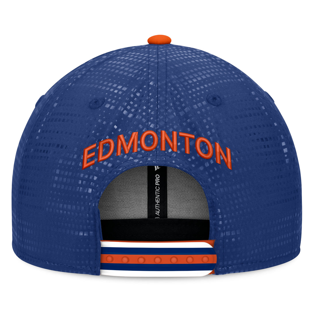 Edmonton Oilers Fanatics Blue 2026-27 Authentic Pro Rink Square Visor Snapback Hat