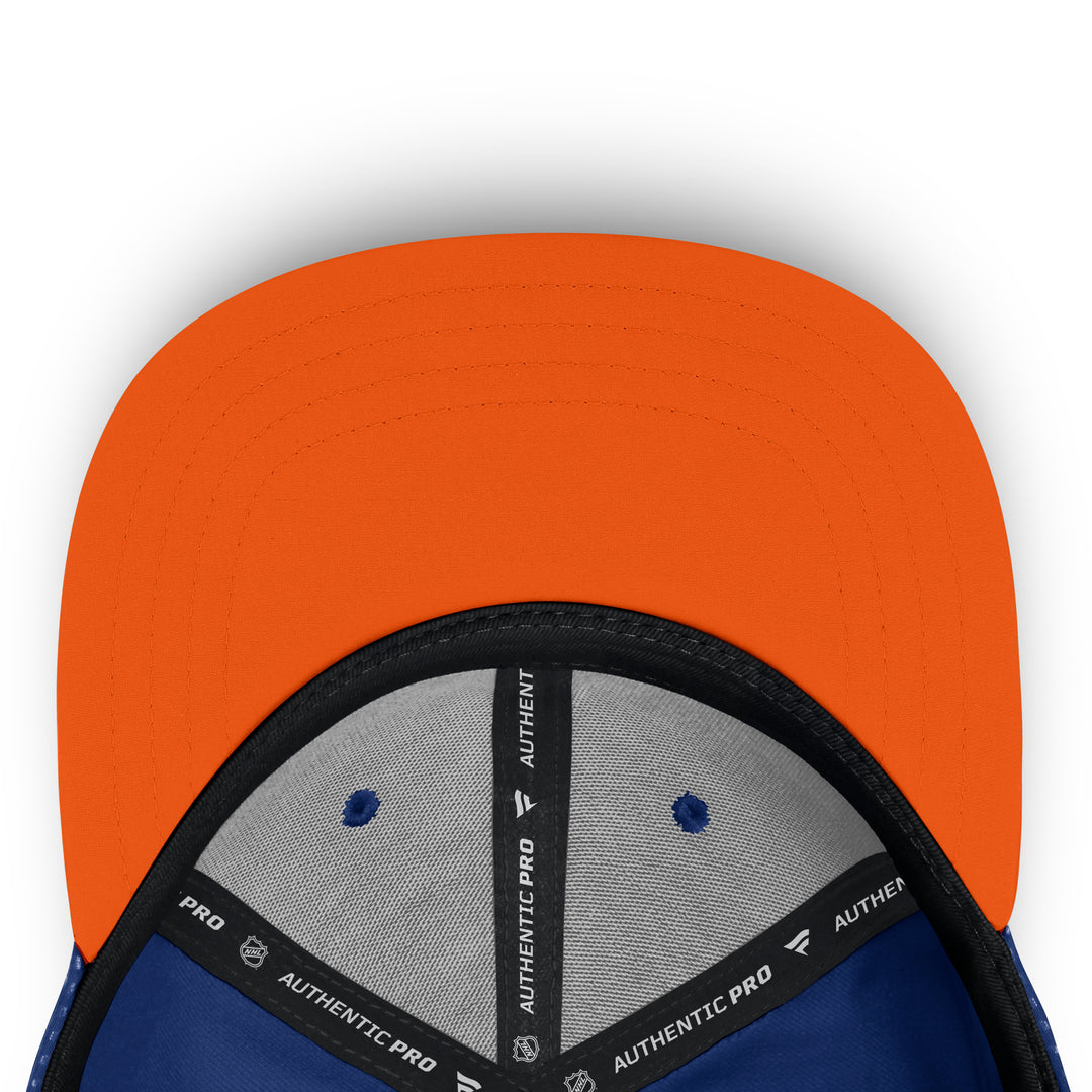 Edmonton Oilers Fanatics Blue 2026-27 Authentic Pro Rink Square Visor Snapback Hat