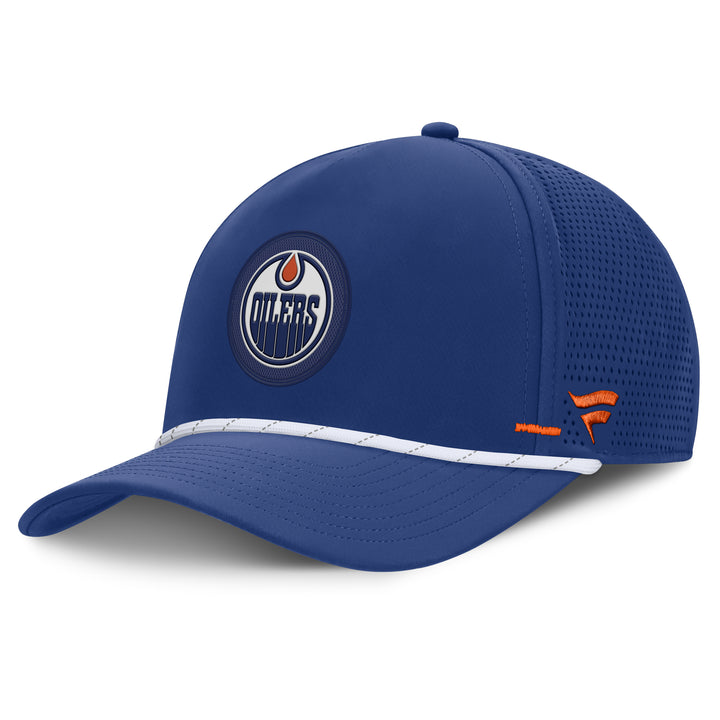 Edmonton Oilers Fanatics Blue 2026-27 Authentic Pro Rink Vented A-Frame Snapback Hat