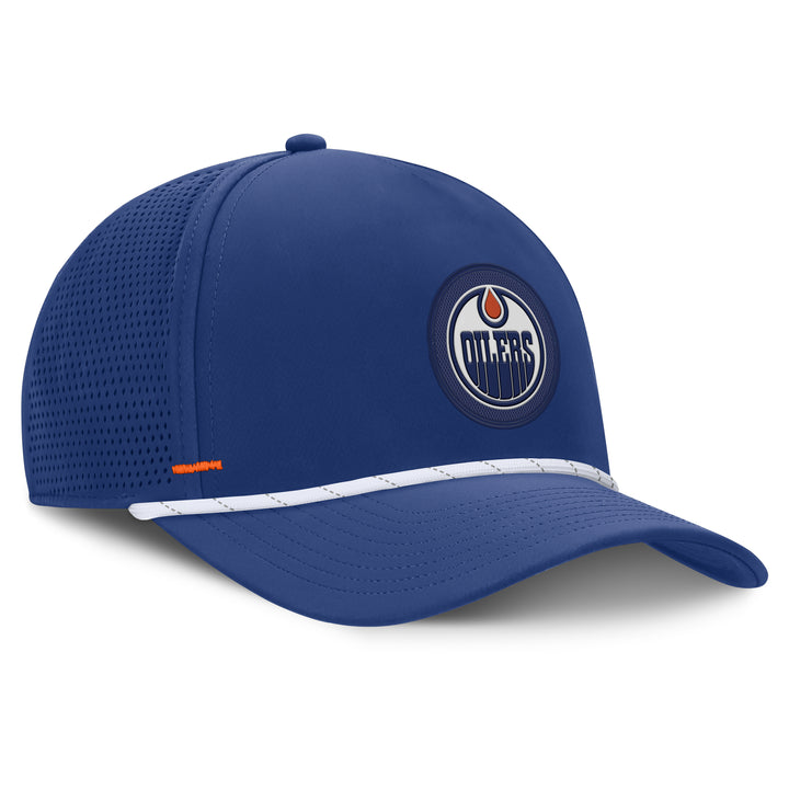 Edmonton Oilers Fanatics Blue 2026-27 Authentic Pro Rink Vented A-Frame Snapback Hat