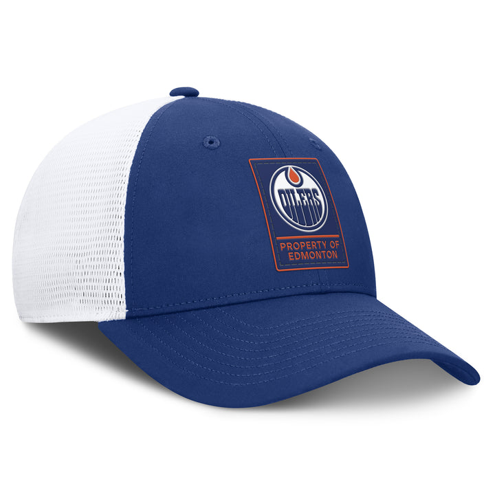 Edmonton Oilers Fanatics Blue 2026-27 Authentic Pro Train Mesh Snapback Hat