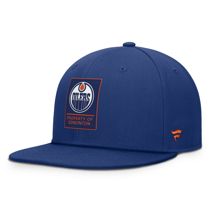 Edmonton Oilers Fanatics Blue 2026-27 Authentic Pro Train Adjustable Hat