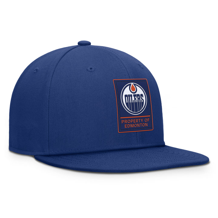 Edmonton Oilers Fanatics Blue 2026-27 Authentic Pro Train Adjustable Hat