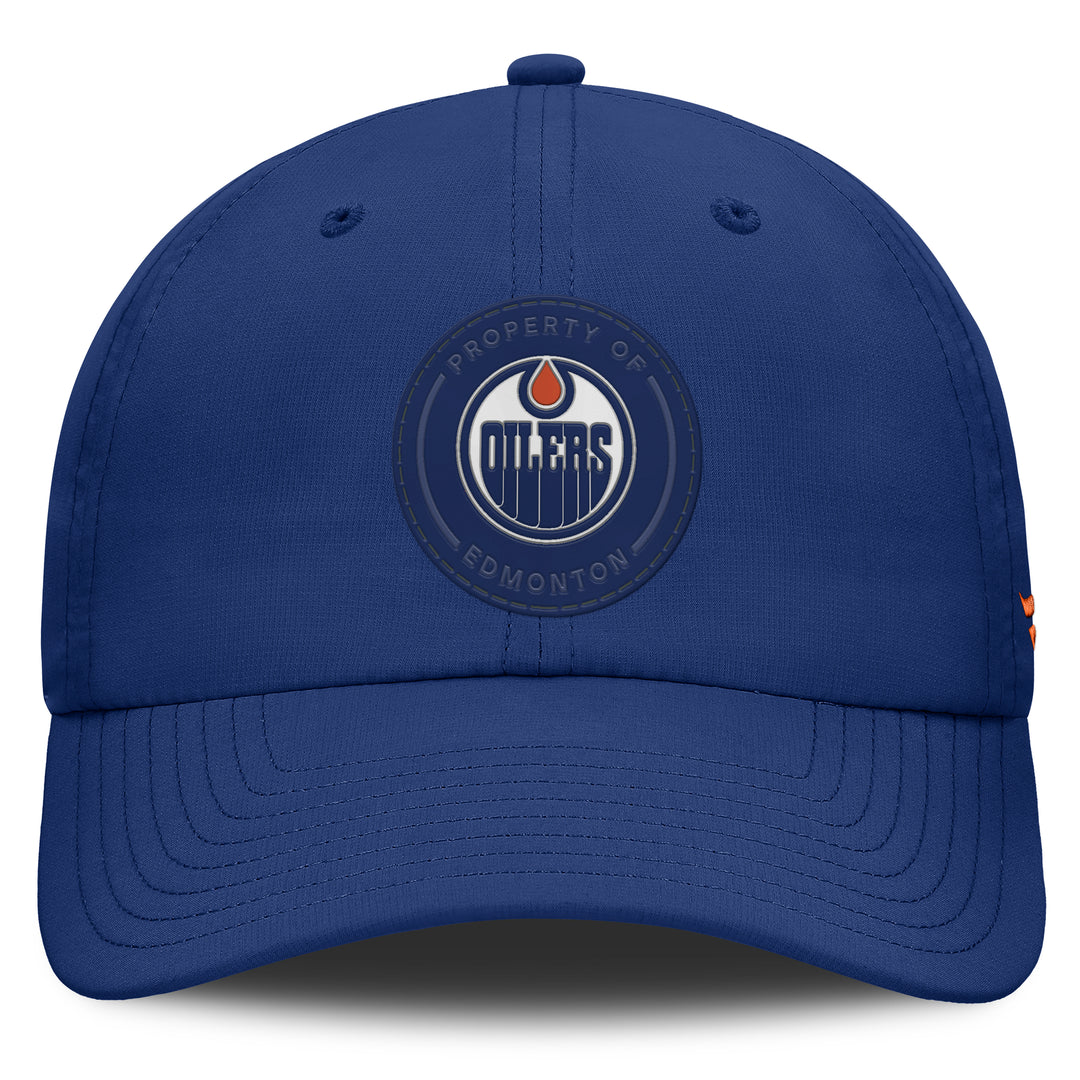 Edmonton Oilers Fanatics Blue 2026-27 Authentic Pro Train Unstructured Adjustable Hat