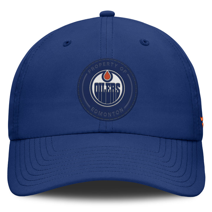 Edmonton Oilers Fanatics Blue 2026-27 Authentic Pro Train Unstructured Adjustable Hat