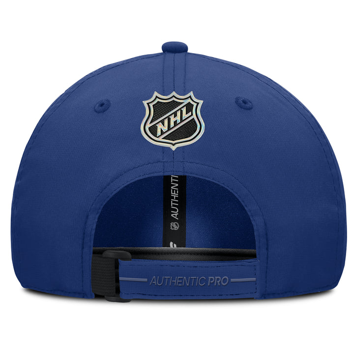 Edmonton Oilers Fanatics Blue 2026-27 Authentic Pro Train Unstructured Adjustable Hat