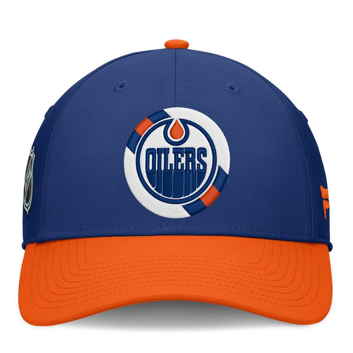 Edmonton Oilers Fanatics Blue 2026 NHL Draft Authentic Pro Flex Hat