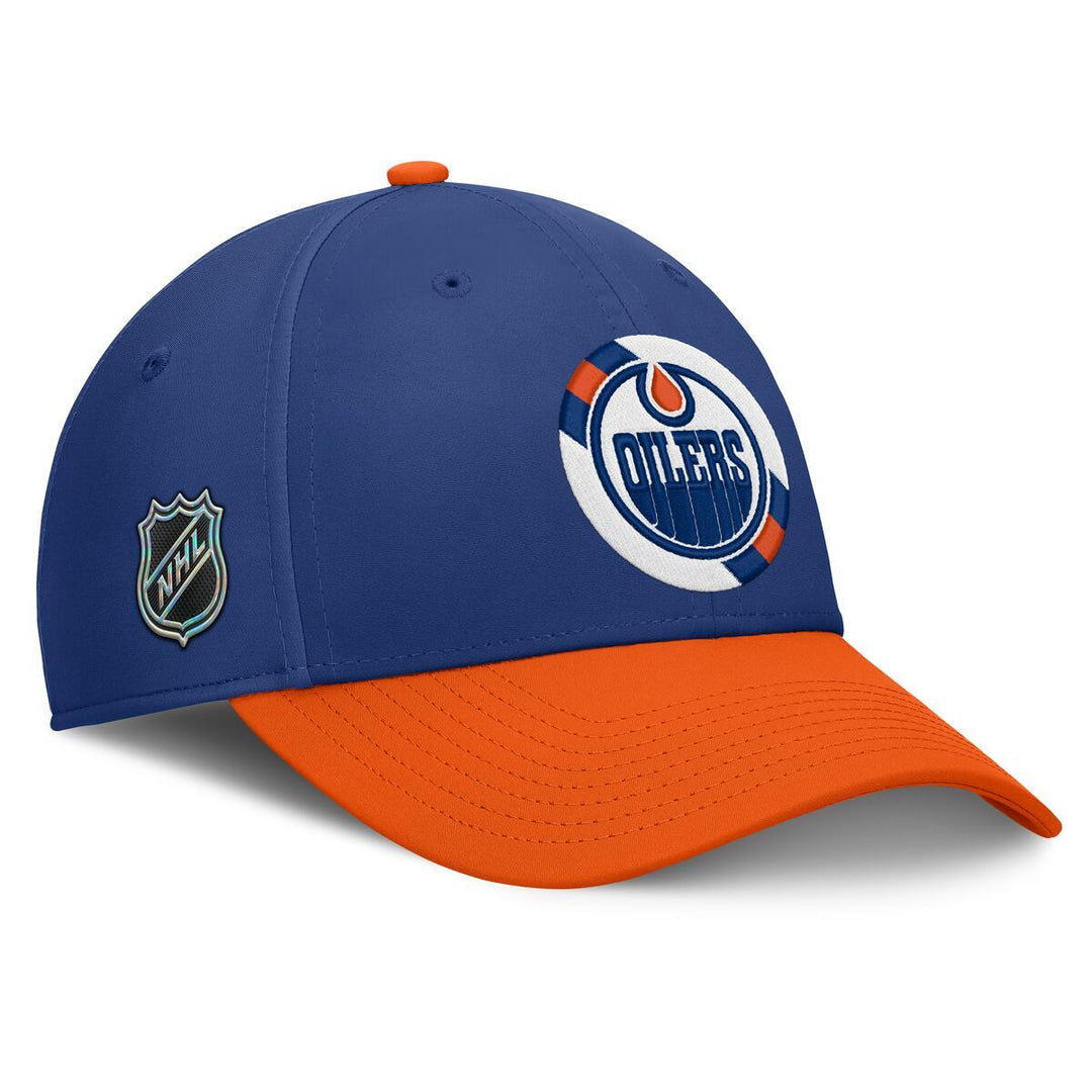 Edmonton Oilers Fanatics Blue 2026 NHL Draft Authentic Pro Flex Hat