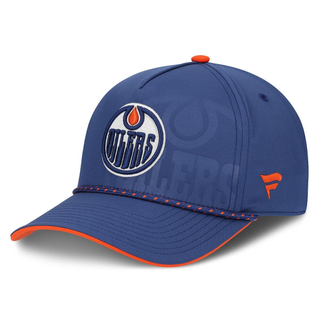 Edmonton Oilers Fanatics Blue 2026 NHL Draft Pro Podium On Stage Snapback Hat
