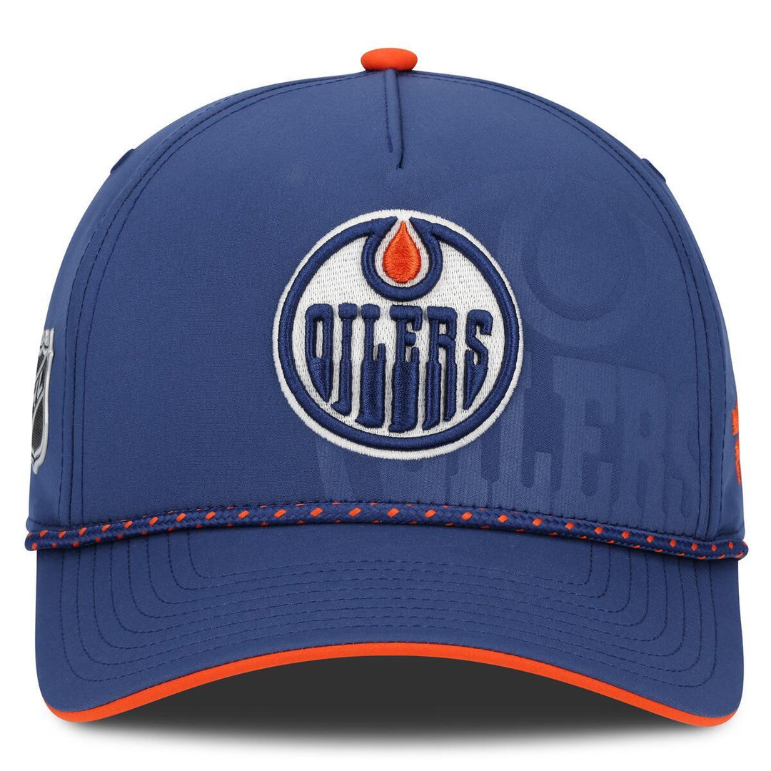 Edmonton Oilers Fanatics Blue 2026 NHL Draft Pro Podium On Stage Snapback Hat