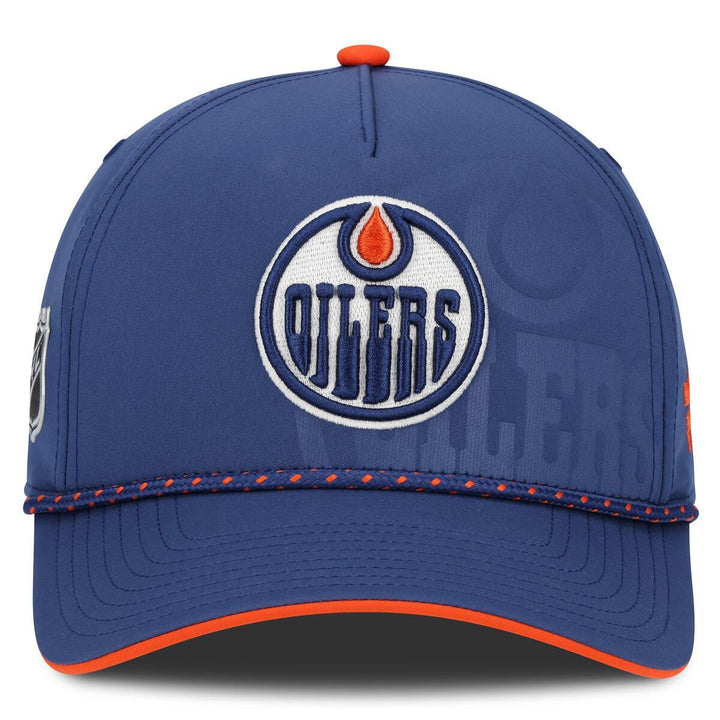 Edmonton Oilers Fanatics Blue 2026 NHL Draft Pro Podium On Stage Snapback Hat