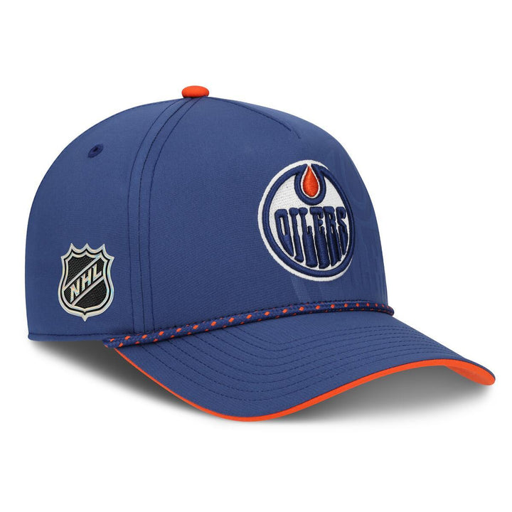 Edmonton Oilers Fanatics Blue 2026 NHL Draft Pro Podium On Stage Snapback Hat